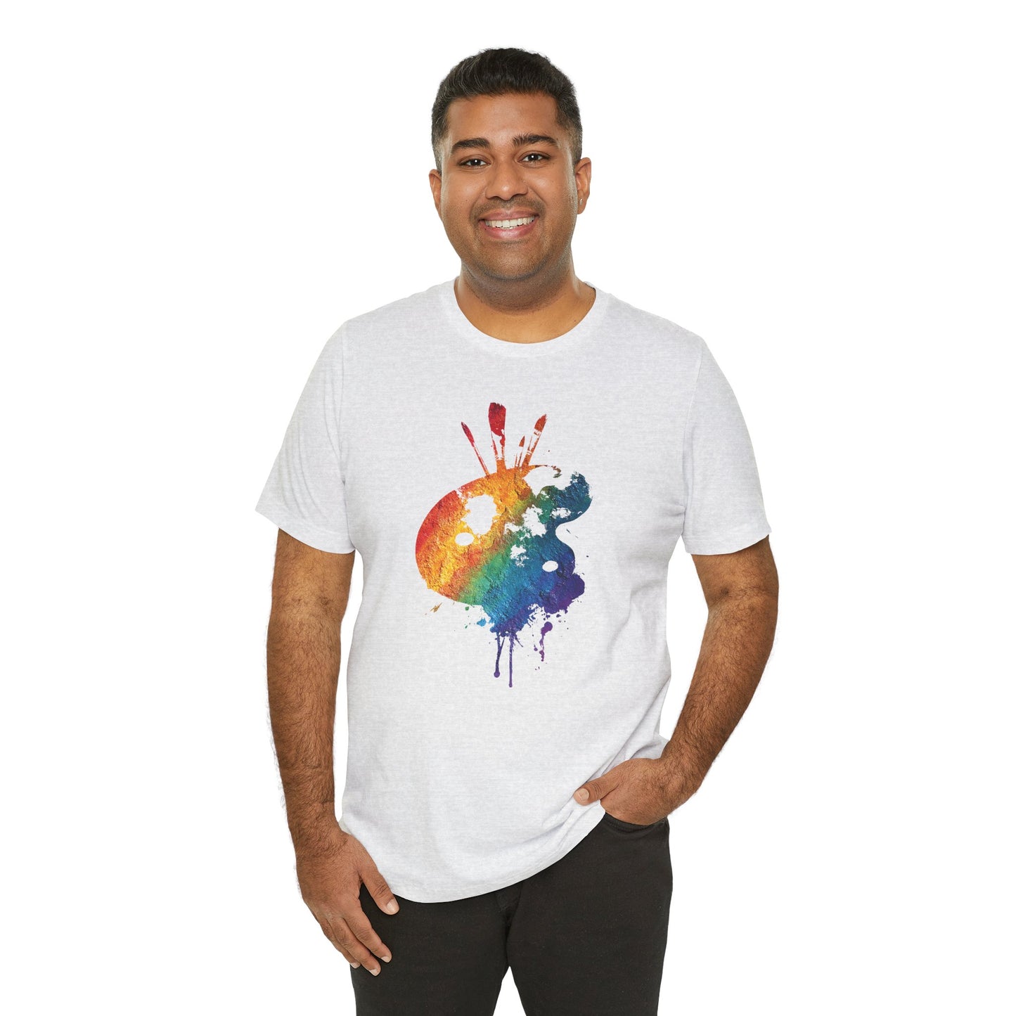 Watercolor Paint Palette T-Shirt — Rainbow Artist Tee