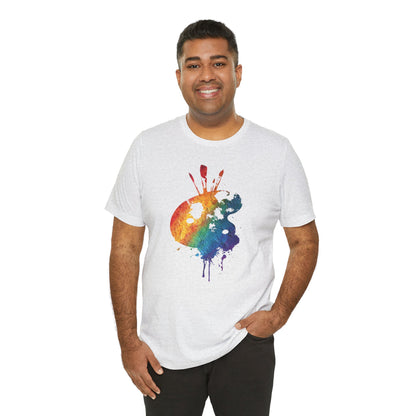 Watercolor Paint Palette T-Shirt — Rainbow Artist Tee