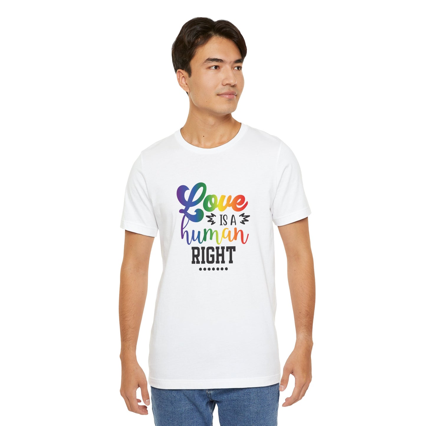 Love Is a Human Right T-Shirt – Rainbow Pride Tee