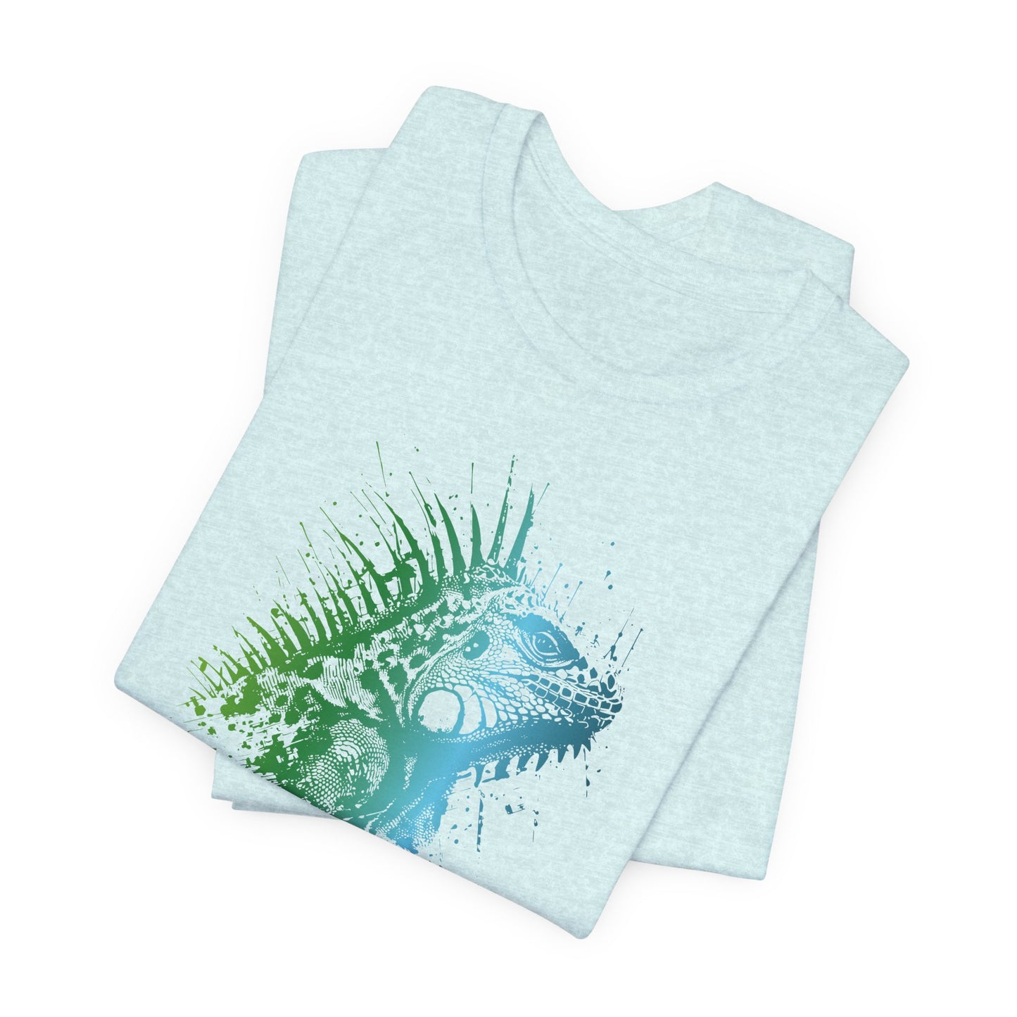 Iguana Splash T‑Shirt — Watercolor Reptile Graphic Tee