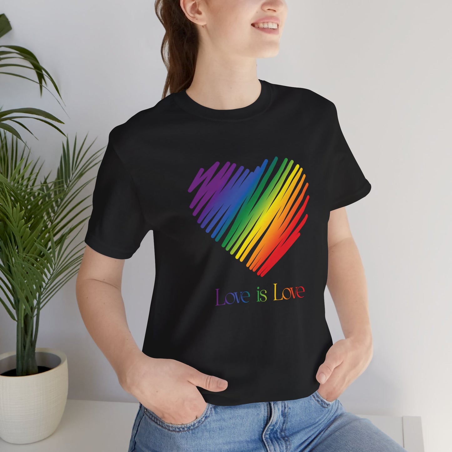 Rainbow Heart Tee — "Love is Love" Pride T-Shirt