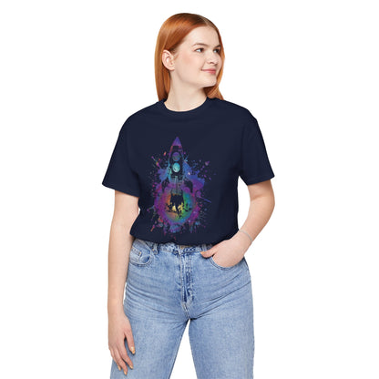 Rocket Ship T-Shirt — Colorful Space Launch Graphic Tee