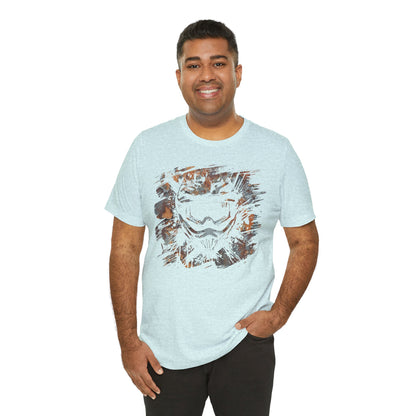 Motorcross Helmet T-Shirt — Distressed Brushstroke Animal Graphic Tee