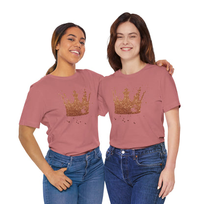 Golden Crown T-Shirt — Vintage Royalty Graphic Tee