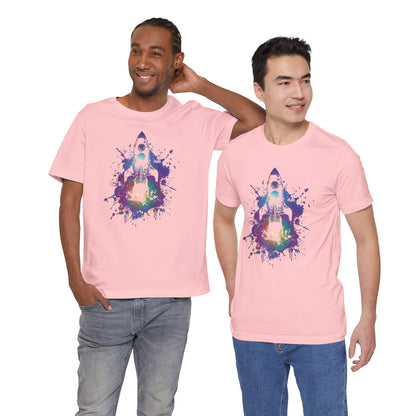 Rocket Ship T-Shirt — Colorful Space Launch Graphic Tee