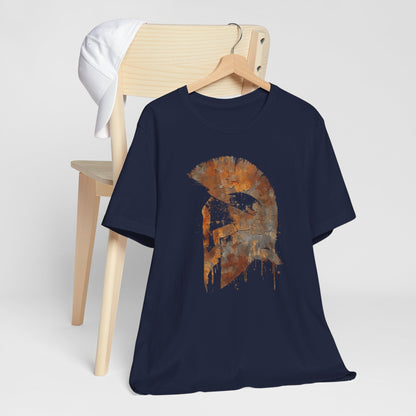 Spartan Helmet T‑Shirt — Rustic Warrior Graphic Tee