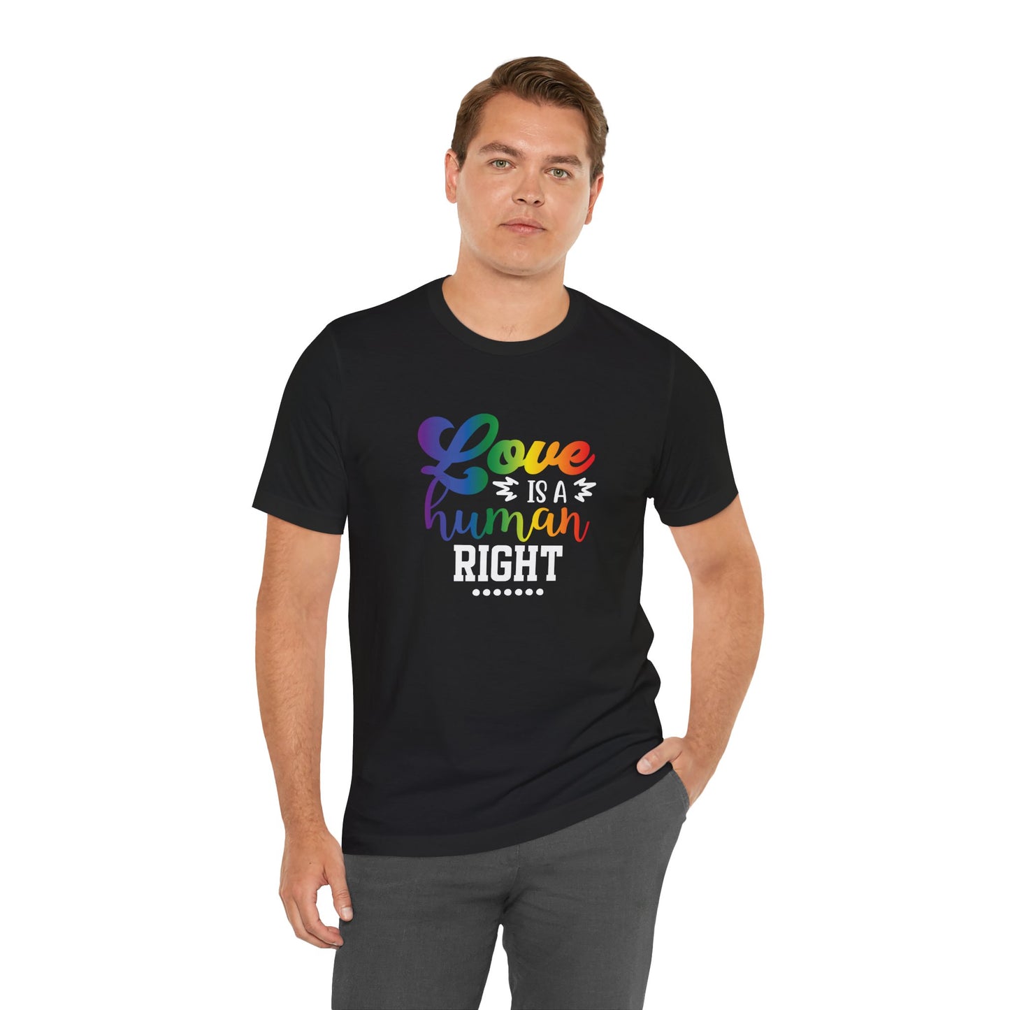 Love Is a Human Right T-Shirt – Rainbow Pride Tee