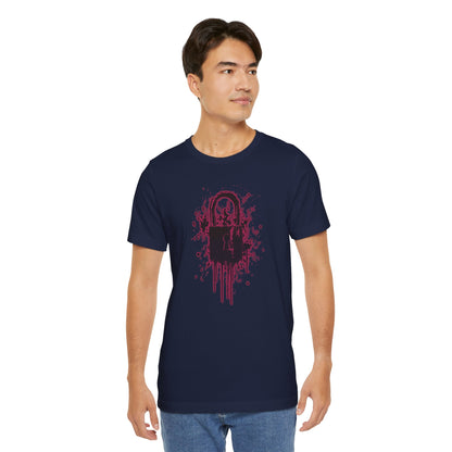Locked Up Graphic Tee — Dark Splatter Lock Design