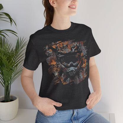 Motorcross Helmet T-Shirt — Distressed Brushstroke Animal Graphic Tee