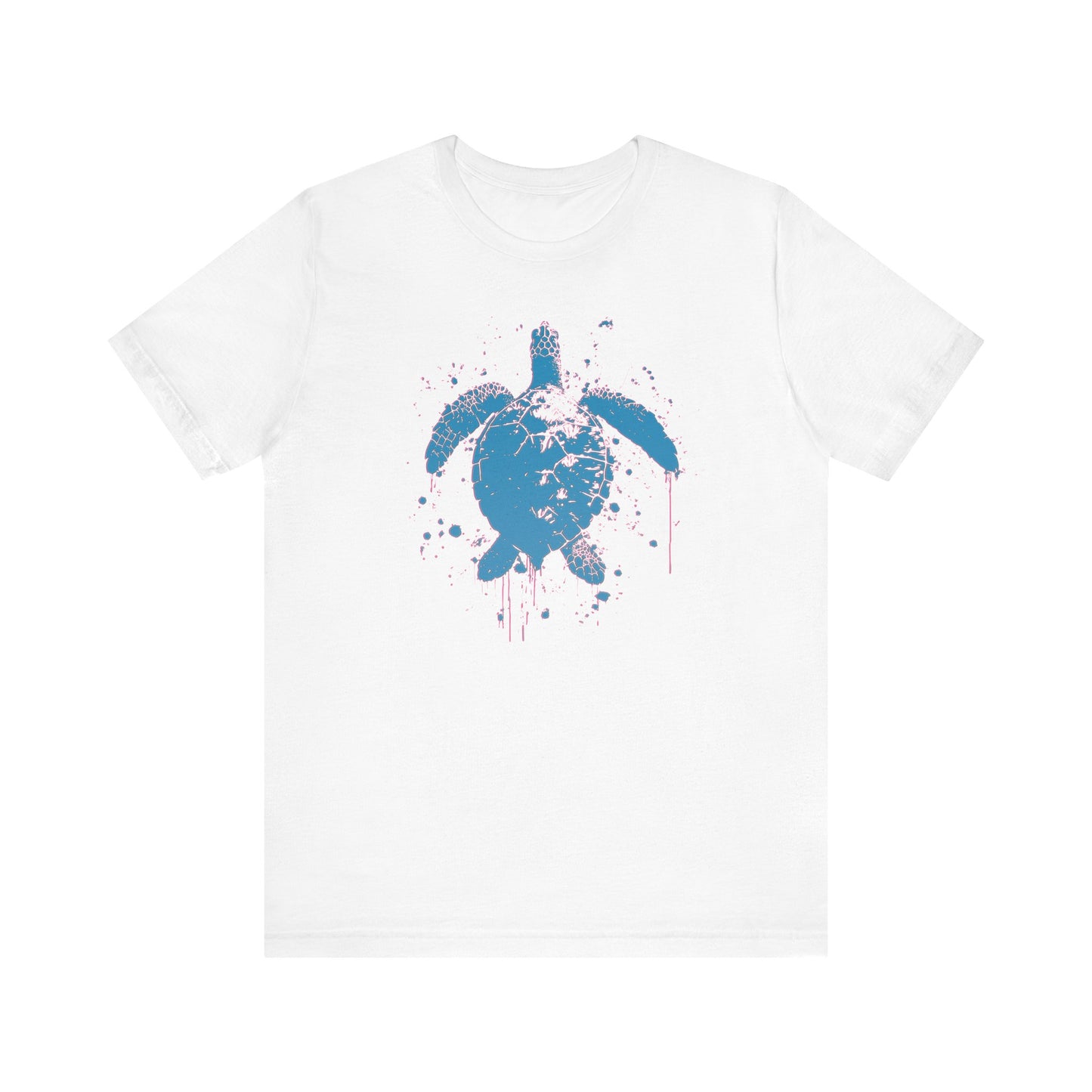 Blue Neon Sea Turtle T-Shirt — Ocean Beach Beachwear Tee
