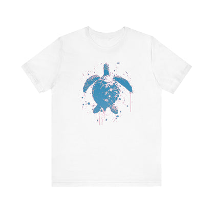 Blue Neon Sea Turtle T-Shirt — Ocean Beach Beachwear Tee