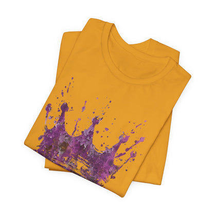 Weathered Kingdom T-Shirt — Watercolor Drip King Crown Graphic Tee