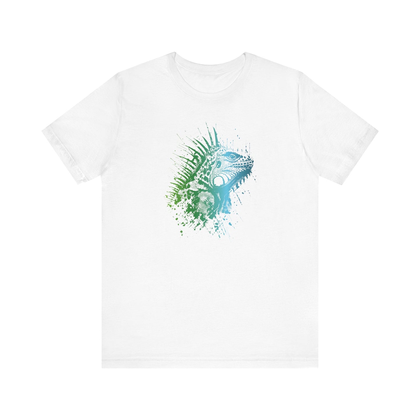 Iguana Splash T‑Shirt — Watercolor Reptile Graphic Tee