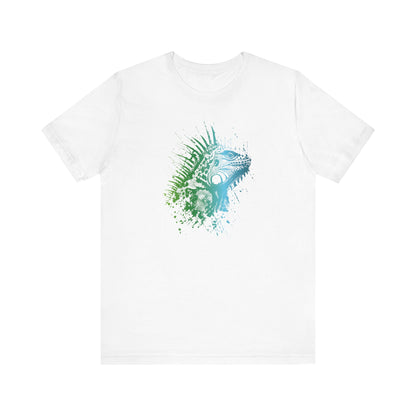 Iguana Splash T‑Shirt — Watercolor Reptile Graphic Tee
