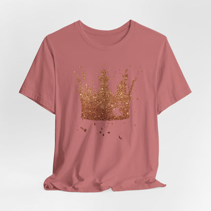 Golden Crown T-Shirt — Vintage Royalty Graphic Tee