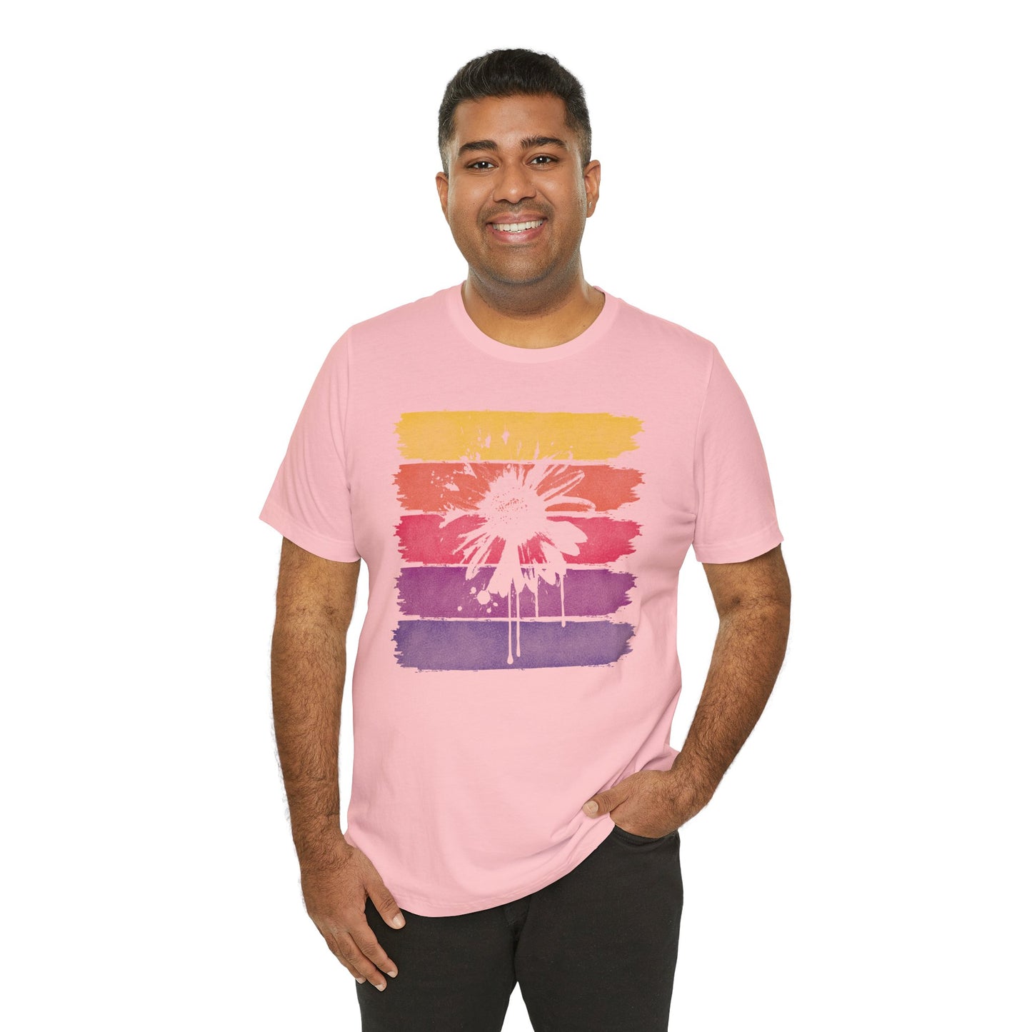 Paint-Splatter Daisy T-Shirt