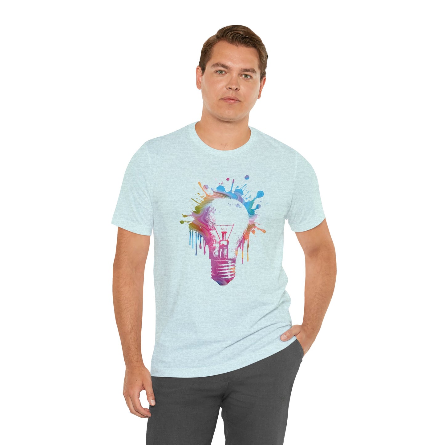 Creative Idea T-Shirt — Colorful Paint Splash Idea Tee
