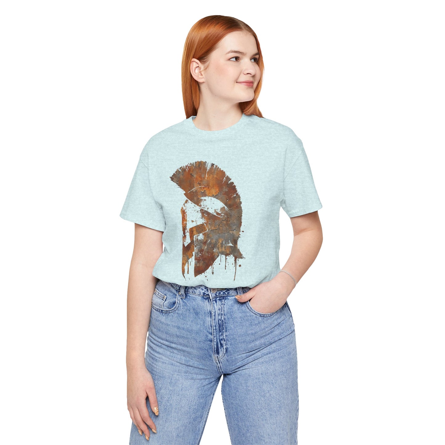 Spartan Helmet T‑Shirt — Rustic Warrior Graphic Tee