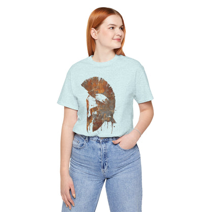 Spartan Helmet T‑Shirt — Rustic Warrior Graphic Tee