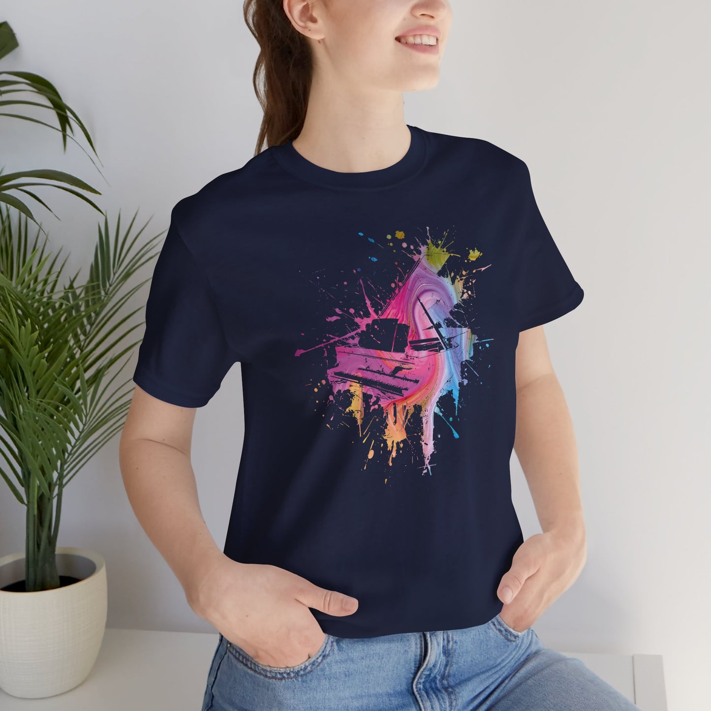 Play me to the Moon T‑Shirt — Colorful Music Lover Tee
