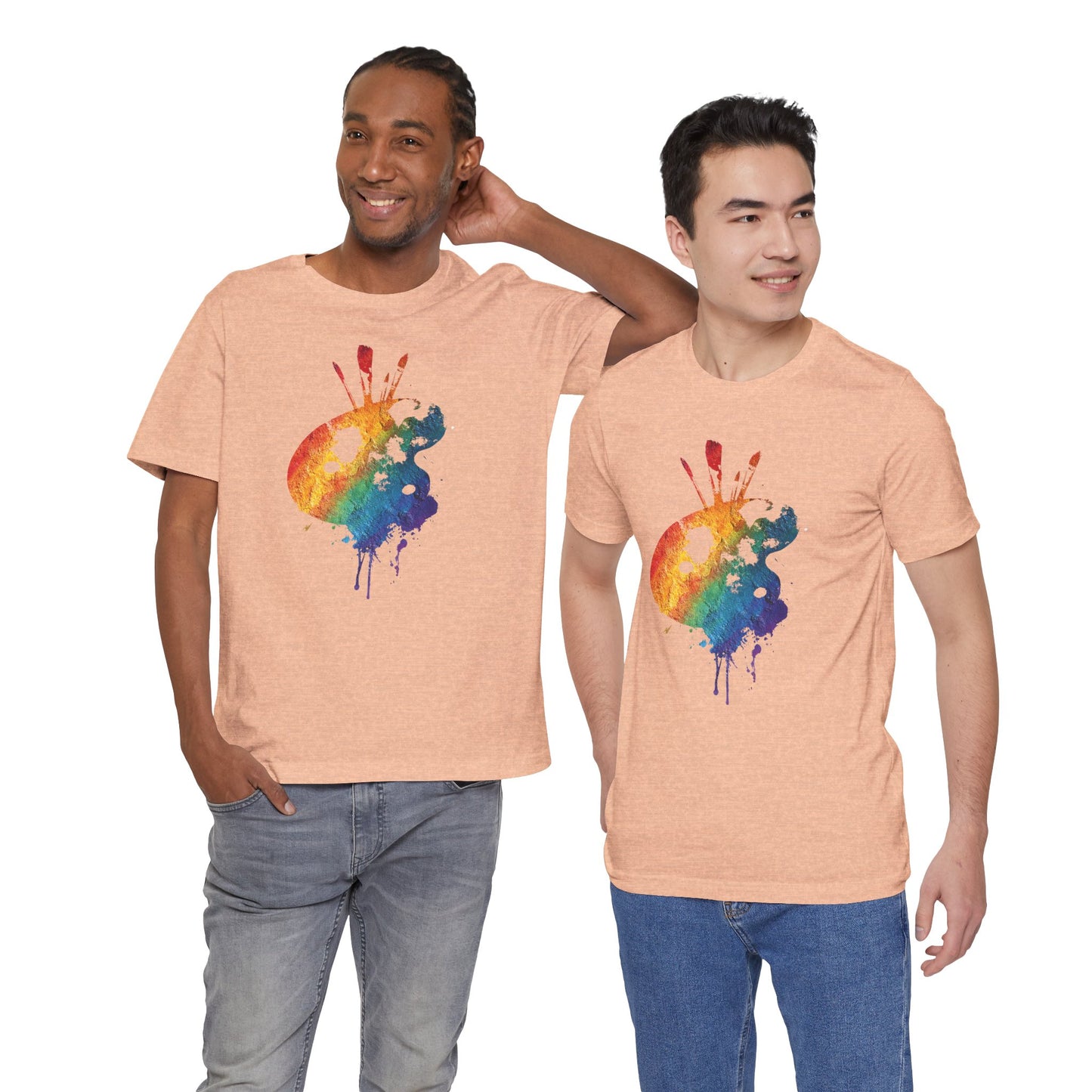 Watercolor Paint Palette T-Shirt — Rainbow Artist Tee
