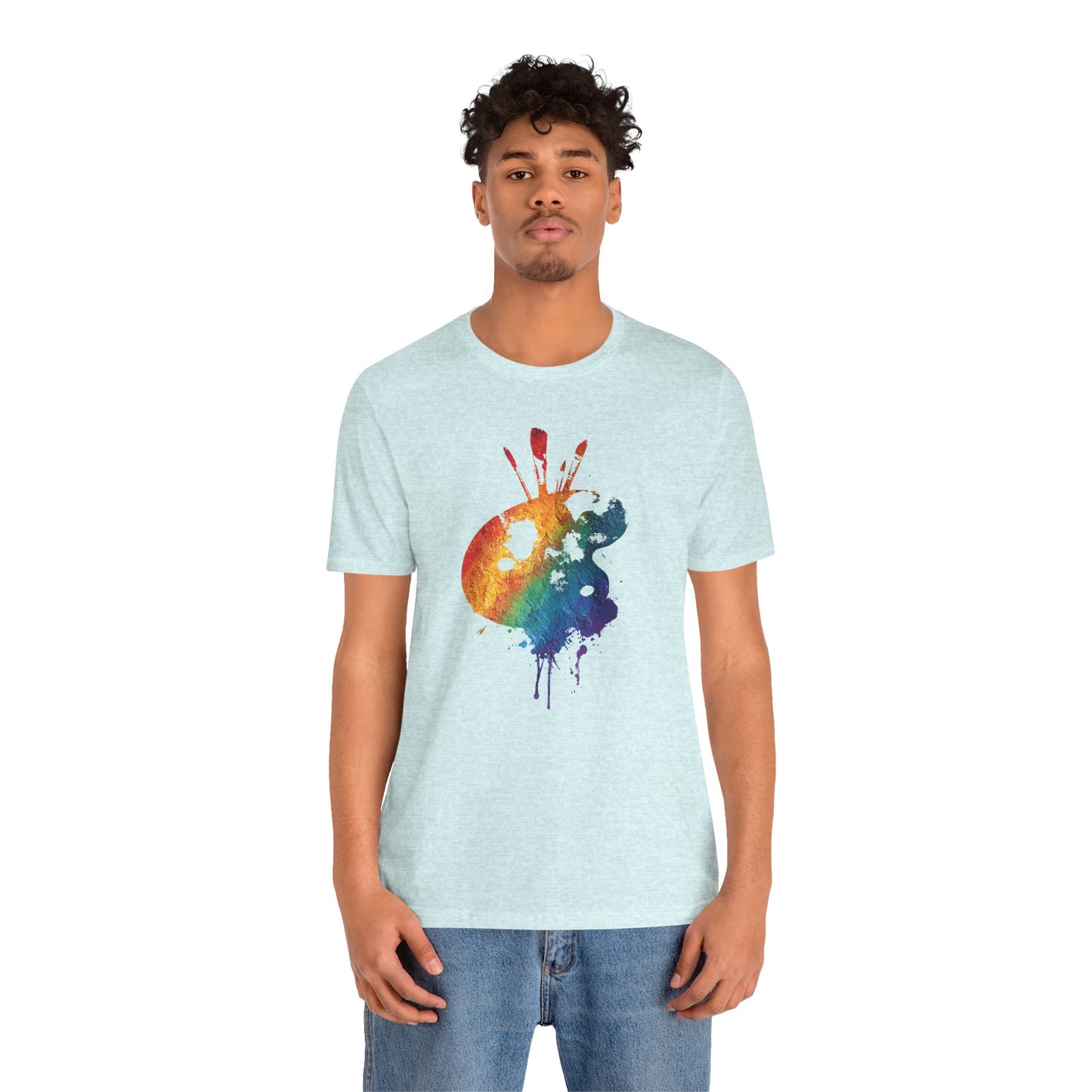 Watercolor Paint Palette T-Shirt — Rainbow Artist Tee