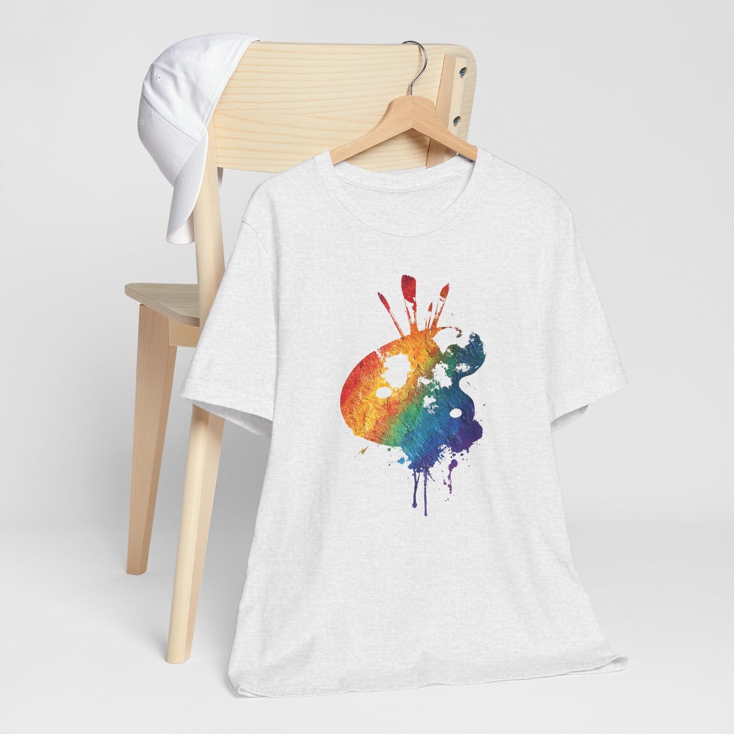 Watercolor Paint Palette T-Shirt — Rainbow Artist Tee