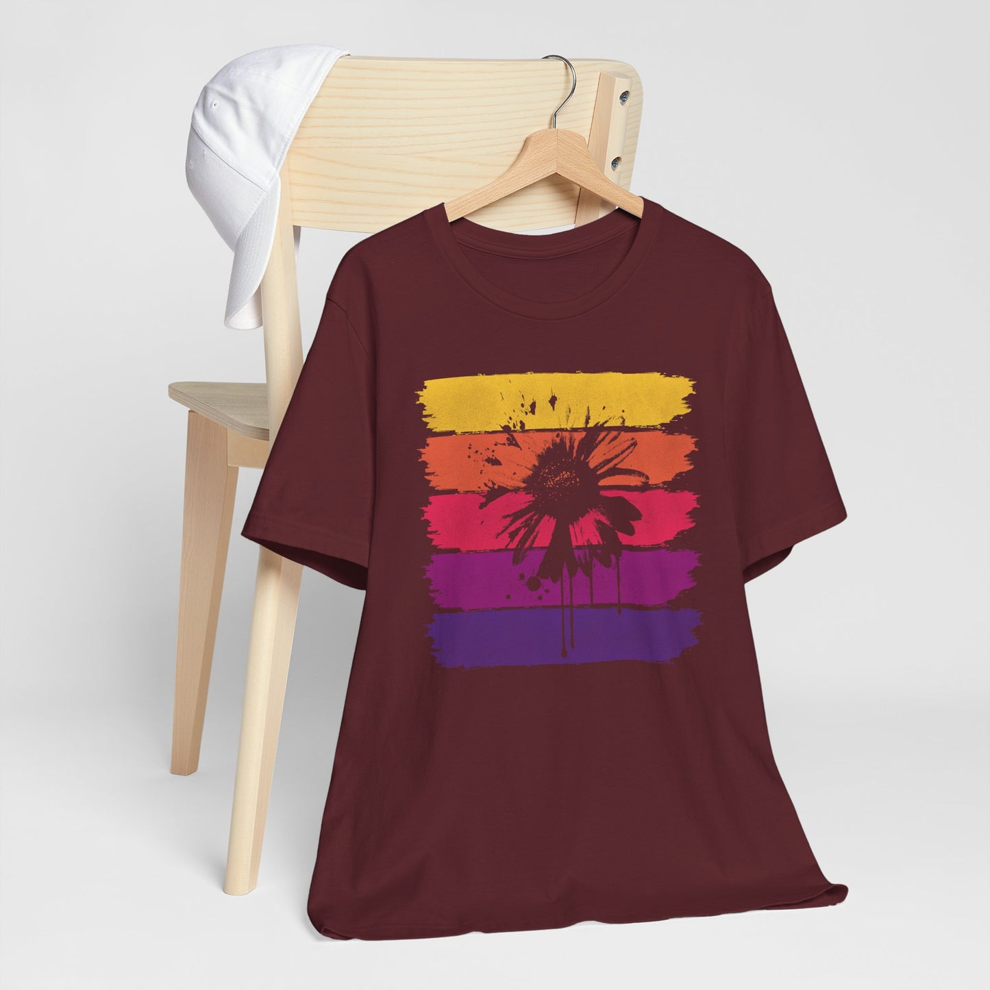 Paint-Splatter Daisy T-Shirt