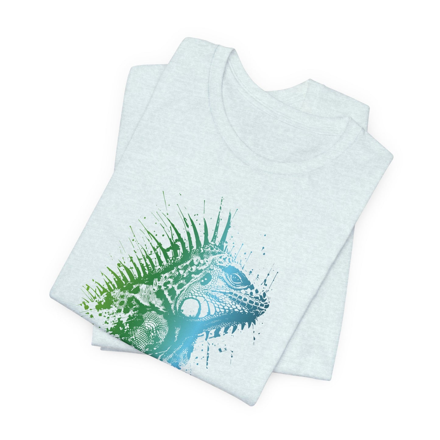 Iguana Splash T‑Shirt — Watercolor Reptile Graphic Tee