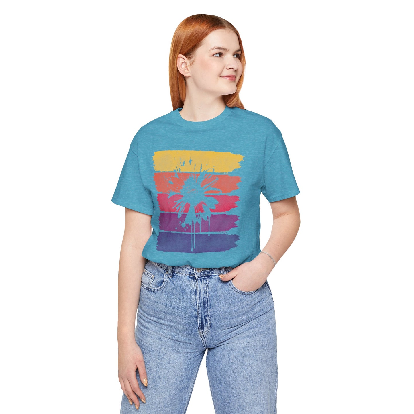 Paint-Splatter Daisy T-Shirt