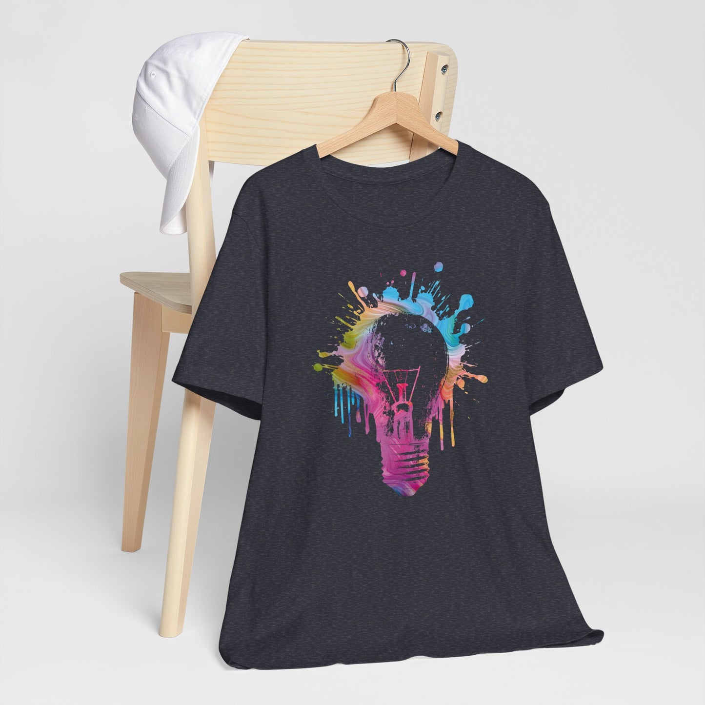 Creative Idea T-Shirt — Colorful Paint Splash Idea Tee