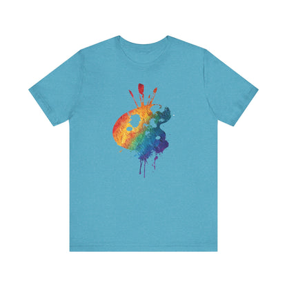Watercolor Paint Palette T-Shirt — Rainbow Artist Tee