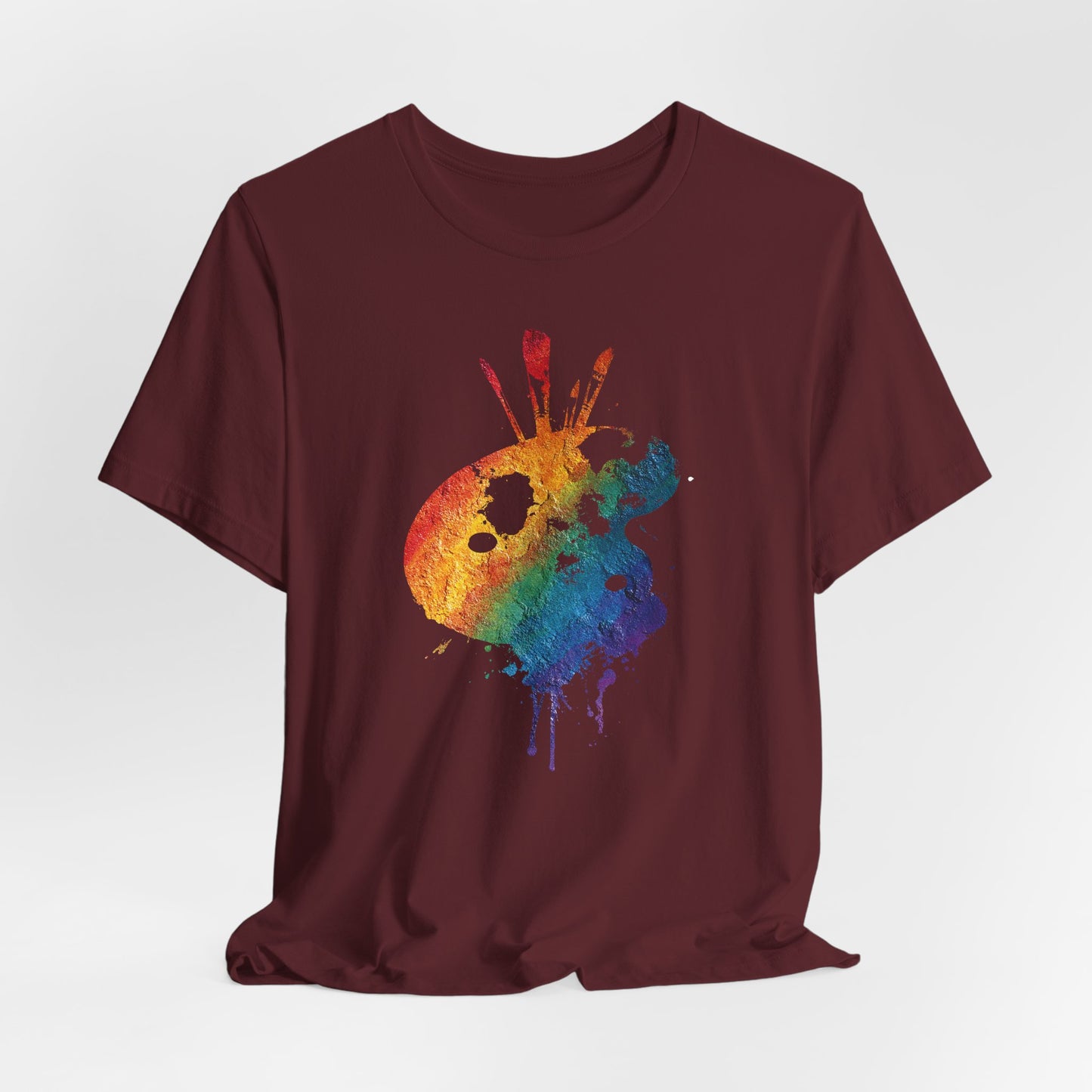 Watercolor Paint Palette T-Shirt — Rainbow Artist Tee