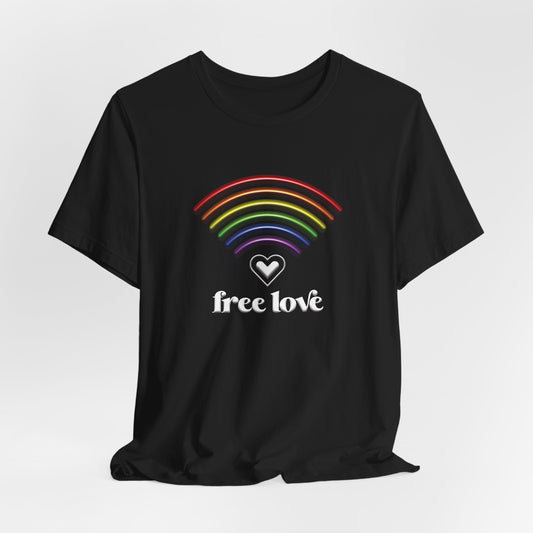 Free Love Rainbow T-Shirt — LGBTQ Pride Tee