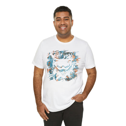 Motorcross Helmet T-Shirt — Distressed Brushstroke Animal Graphic Tee
