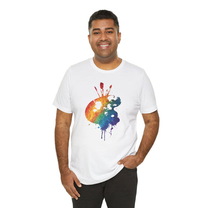 Watercolor Paint Palette T-Shirt — Rainbow Artist Tee