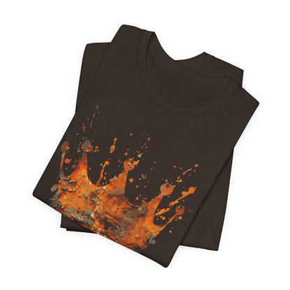 Weathered Kingdom T-Shirt — Watercolor Drip King Crown Graphic Tee