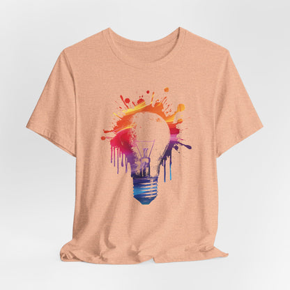Creative Idea T-Shirt — Colorful Paint Splash Idea Tee