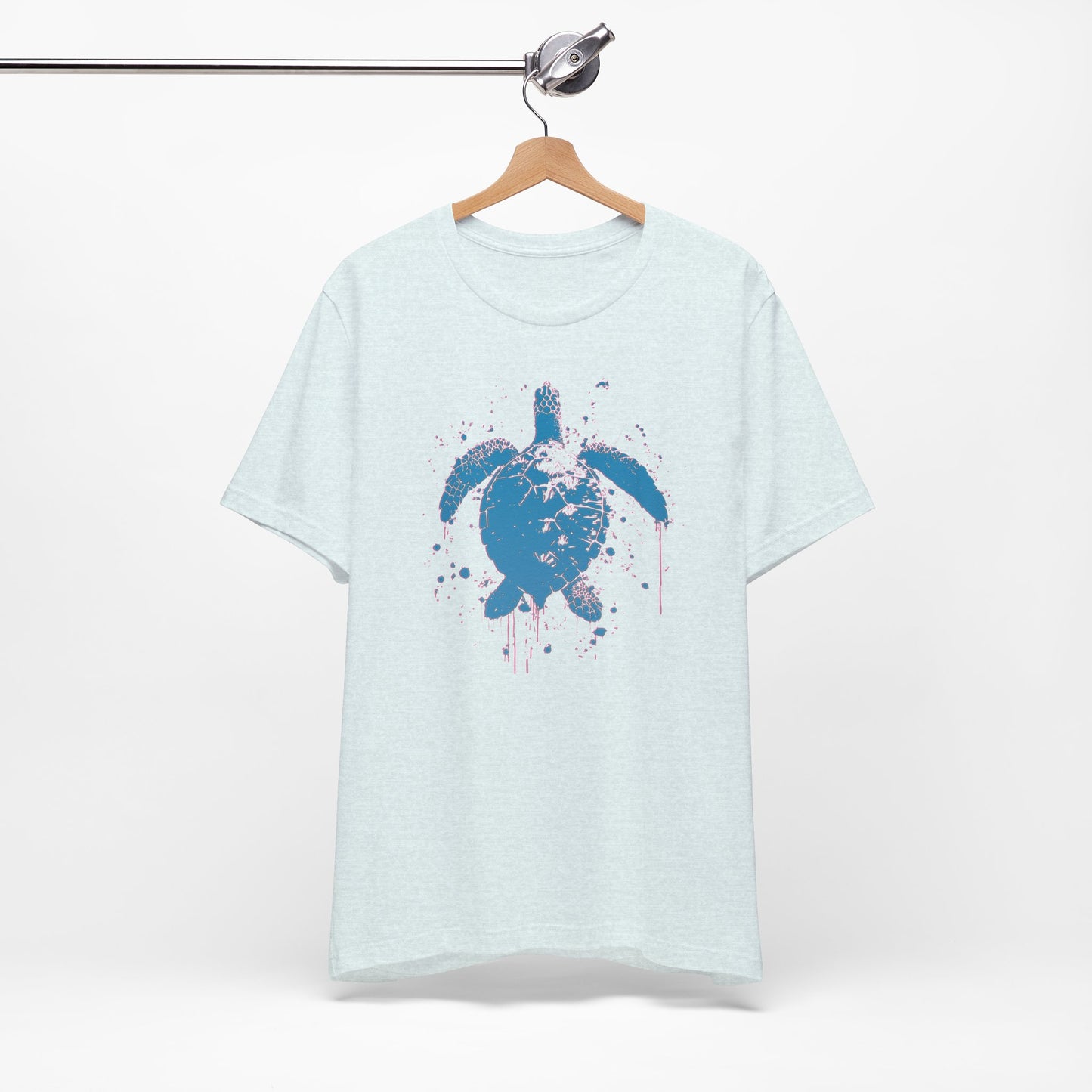 Blue Neon Sea Turtle T-Shirt — Ocean Beach Beachwear Tee