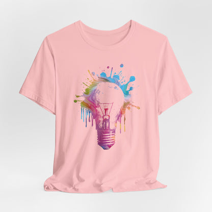 Creative Idea T-Shirt — Colorful Paint Splash Idea Tee