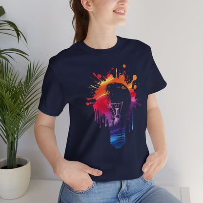 Creative Idea T-Shirt — Colorful Paint Splash Idea Tee