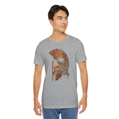 Spartan Helmet T‑Shirt — Rustic Warrior Graphic Tee