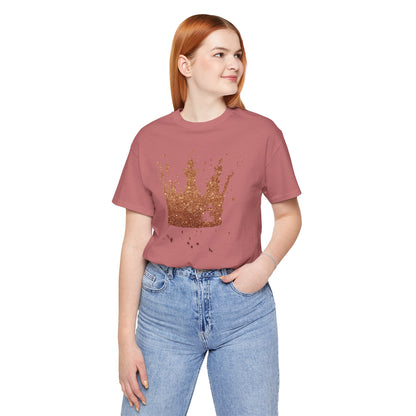 Golden Crown T-Shirt — Vintage Royalty Graphic Tee