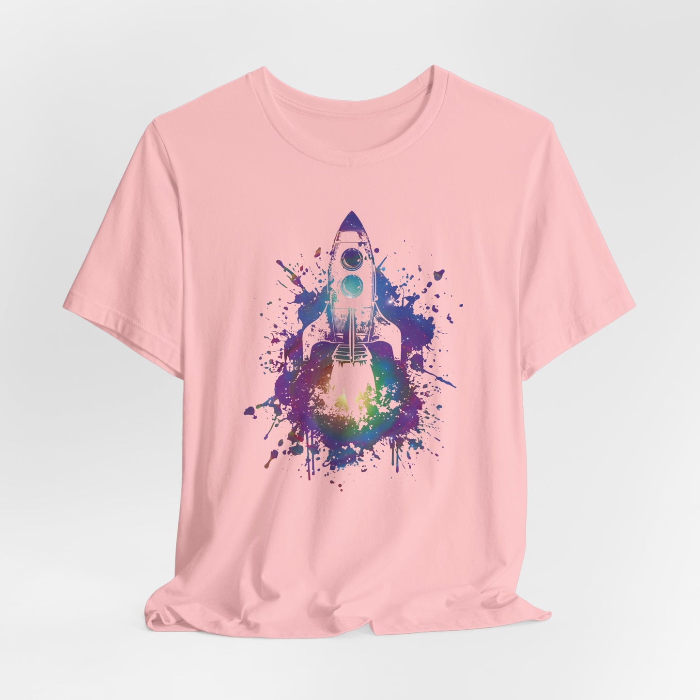 Rocket Ship T-Shirt — Colorful Space Launch Graphic Tee