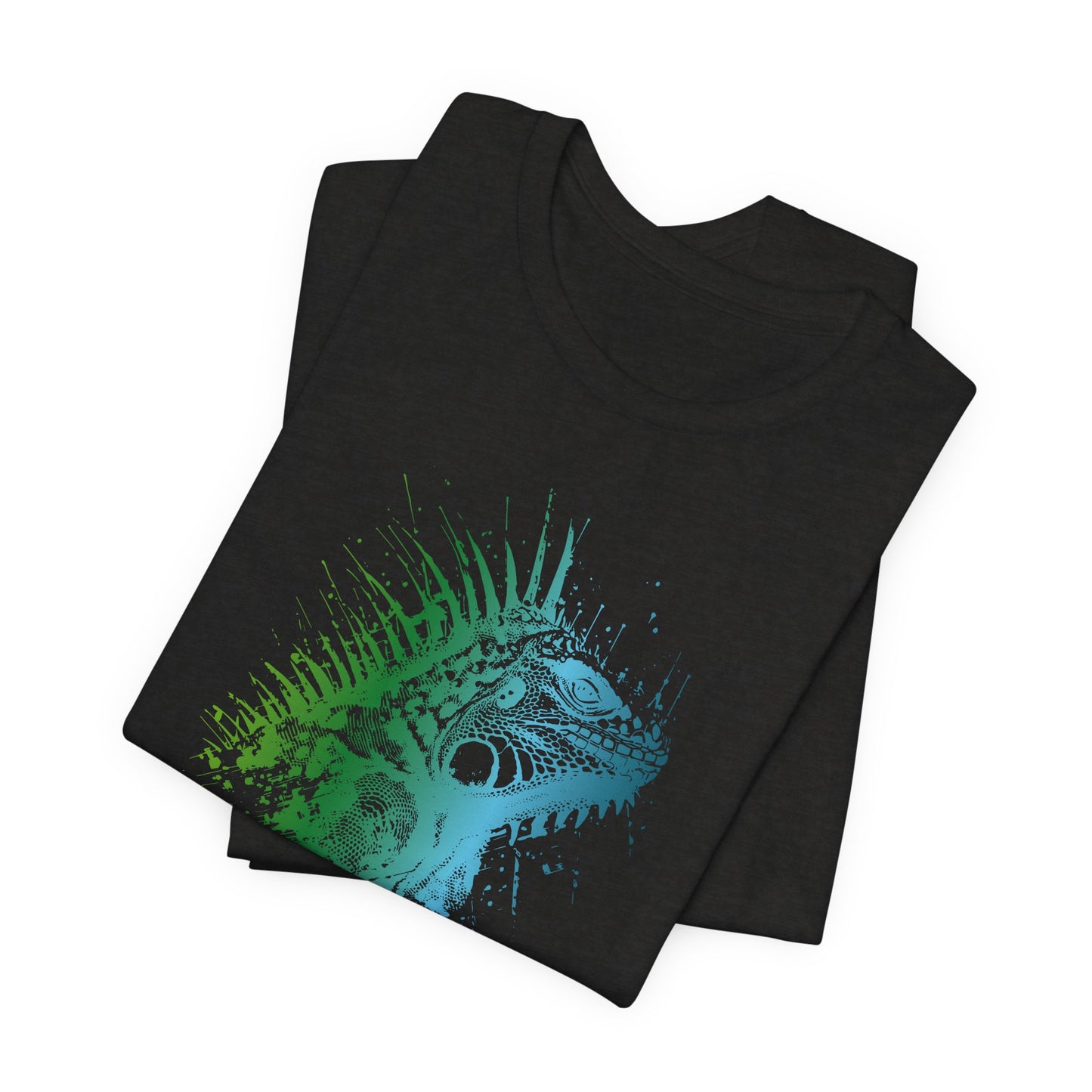 Iguana Splash T‑Shirt — Watercolor Reptile Graphic Tee