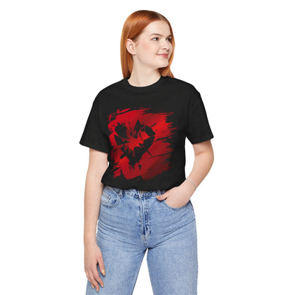 Broken Heart Brushstroke Tee — Distressed Red Heart Graphic Shirt