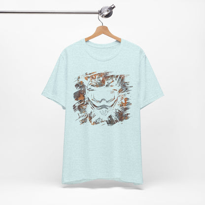 Motorcross Helmet T-Shirt — Distressed Brushstroke Animal Graphic Tee