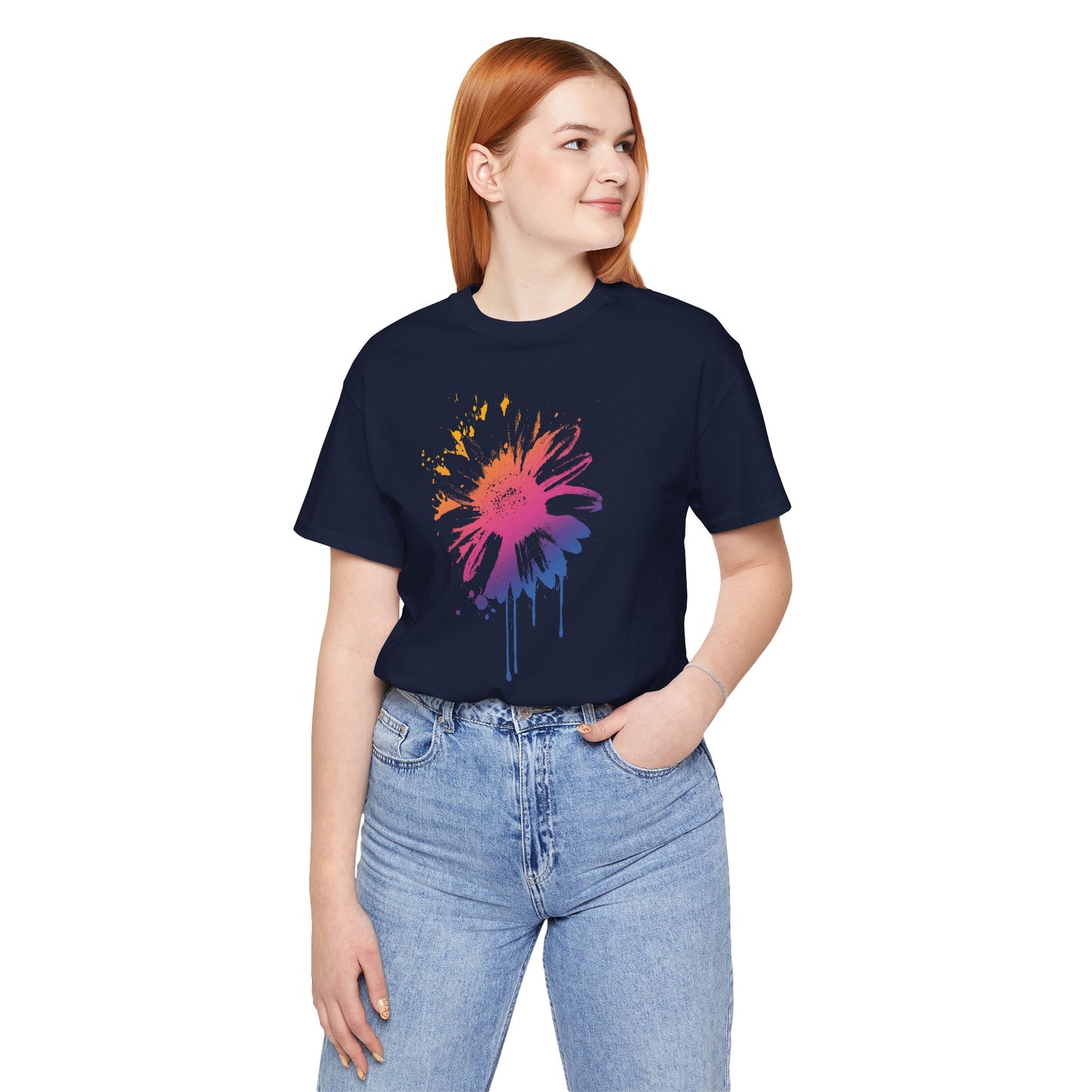 Paint-Splatter Daisy T-Shirt