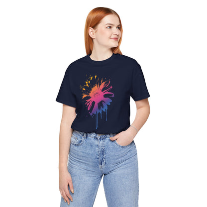 Paint-Splatter Daisy T-Shirt