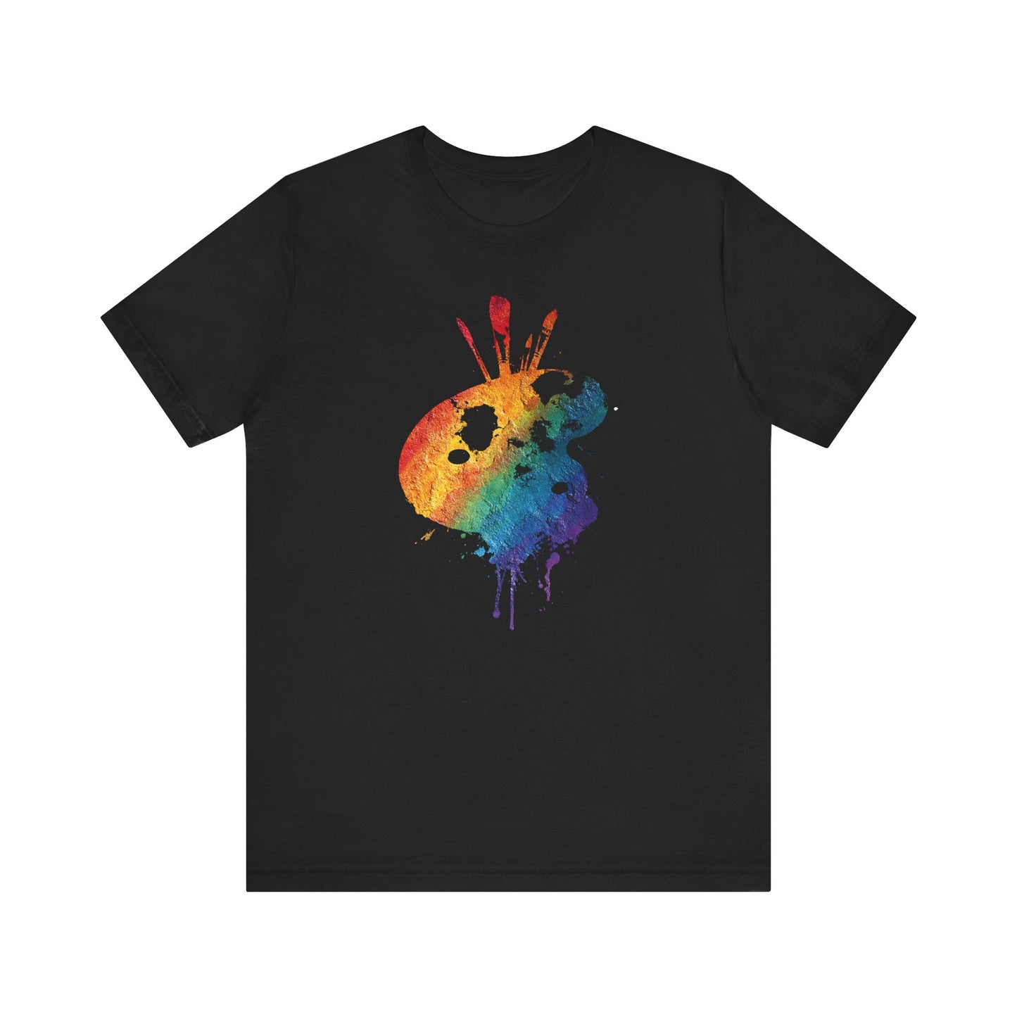 Watercolor Paint Palette T-Shirt — Rainbow Artist Tee
